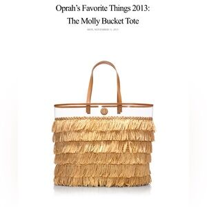 Tory Burch Rattan The Molly Bucket Tote